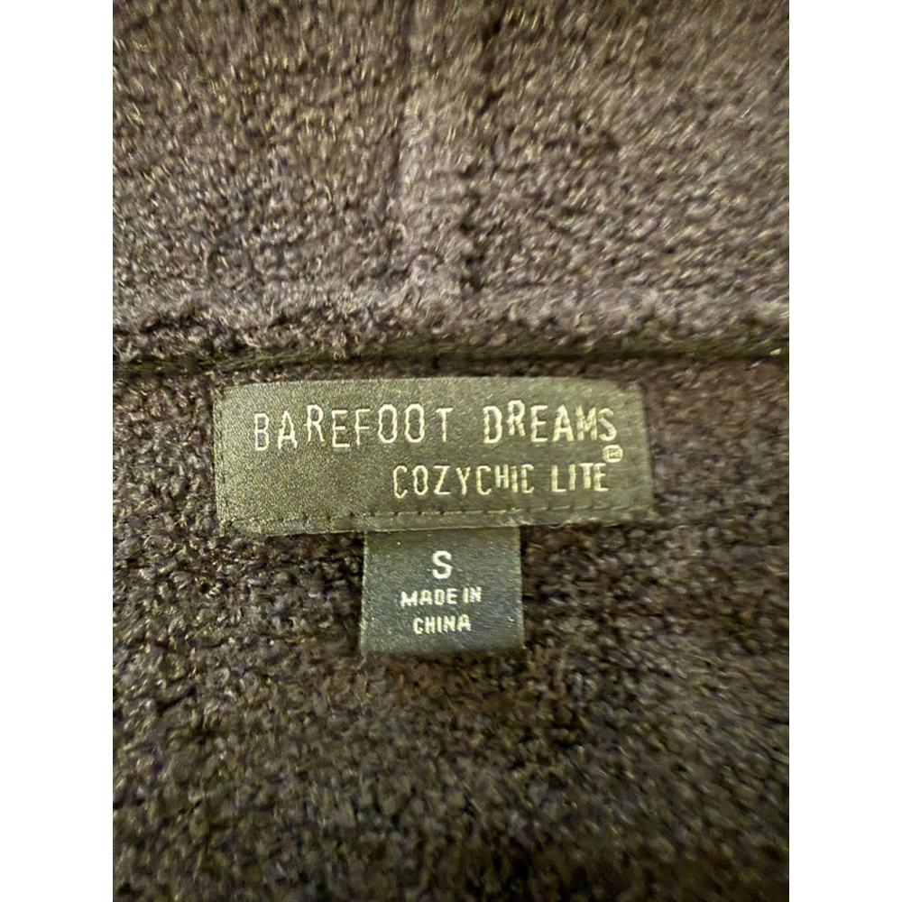 Barefoot Dreams CozyChic Lite Coastal Hooded Cardigan black size small - Picture 6 of 6
